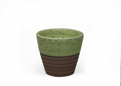 Copo Canelado para Café em Cerâmica | 6cm Ø x 6cm Alt. | 80ml
