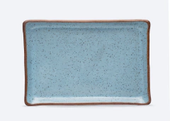 Prato Retangular em Cerâmica | 19cm Larg. x 28cm Comp. x 2cm Alt. - loja online