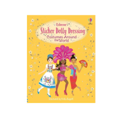 COSTUMES AROUND THE WORLD. STICKER DOLLY DRESSING. USBORNE