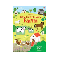 FARM. LITTLE FIRST STICKERS. USBORNE