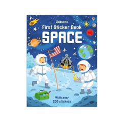 SPACE. FIRST STICKER BOOK. USBORNE