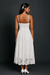Vestido Midi Branco Princesa na internet