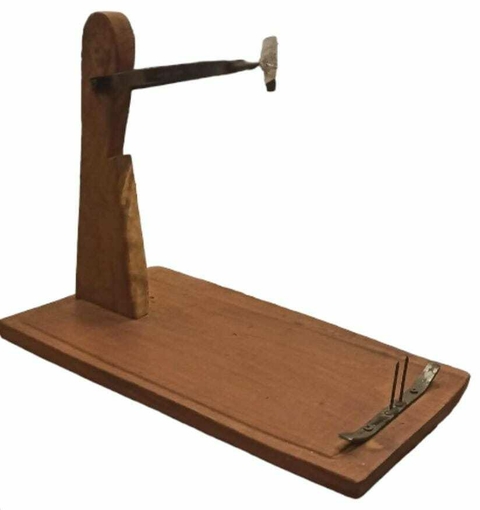 Soporte porta pernil madera (pierna flameada)
