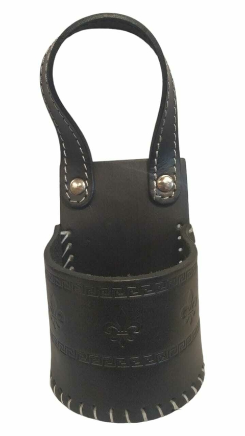 Portamate Para Auto Cuero C/ Manija Matera