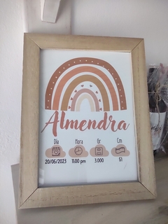 CUADRITO PERSONALIZADO NACIMIENTO - comprar online