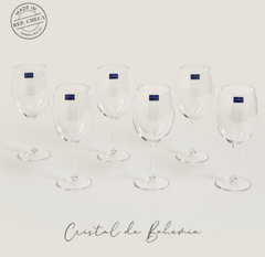 COPA DE VINO - CRISTAL BOHEMIA en internet