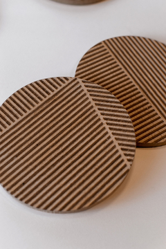 POSAVASOS DE MADERA- Set x 4 en internet