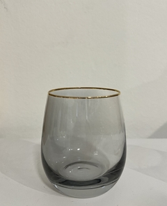 VASO BOMBEE BORDE DORADO - Set x 6 - Presenza