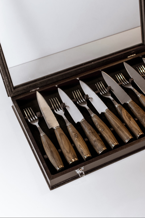 JUEGO CUBIERTOS DE MADERA PARA ASADO