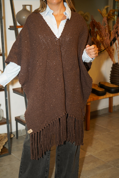 PONCHO COLOR CHOCOLATE CERRADO - tienda online