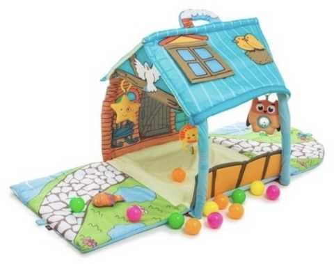 alfombra didactica casita c/pelotitas