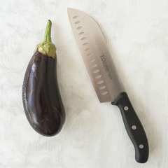 Cuchillo 3 Claveles DOMUS Santoku alveolado - 18 cm