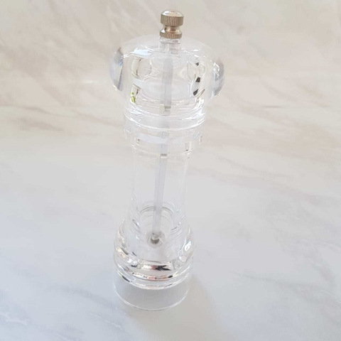 Pimentero de Acrílico Transparente - 17 CM