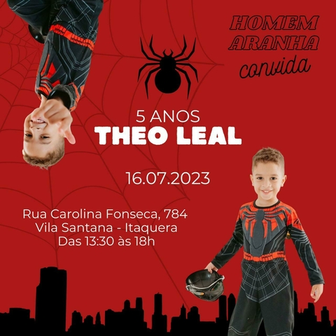 Convite Digital de Festa - Aniversário, Natal, Casamento