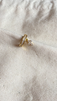 Piercing cravejado cruz - comprar online