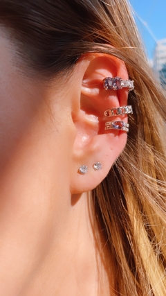 Piercing oval ametista