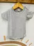 Body liso manga corta Gris - comprar online