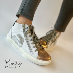 Zapatilla Irene blanca art 483 - Bonitas zapatos