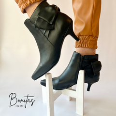 Bota Pampa cuero negro art 477 - Bonitas zapatos