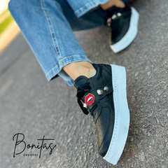 Zapatilla Rubi negro art 481 - Bonitas zapatos