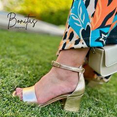 Sandalia Sophie oro blanco Art 467 - tienda online