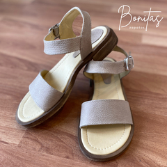 Sandalia Tulum de cuero ecru Art 469 - comprar online