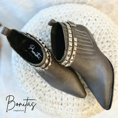 Bota Ursula cuero gris art 478 - comprar online