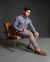 MOCASSIM MASCULINO COURO DE CARNEIRO CAFÉ - JBR SHOE