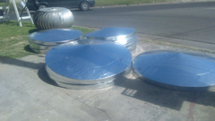 Tapa tanque de chapa 850 Litros