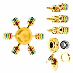 Imagem do Fidget Hand Spinner Anti Stress Metal Multicolorido Os Raros