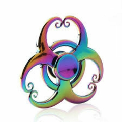 Fidget Hand Spinner Anti Stress Metal Multicolorido Os Raros - Nautapoint