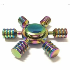 Fidget Hand Spinner Anti Stress Metal Multicolorido Os Raros na internet