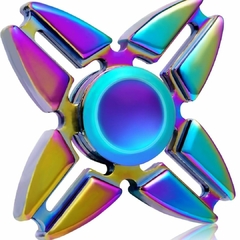 Fidget Hand Spinner Anti Stress Metal Multicolorido Os Raros - Nautapoint