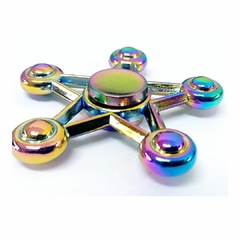 Fidget Hand Spinner Anti Stress Metal Multicolorido Os Raros - loja online