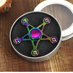 Imagem do Fidget Hand Spinner Anti Stress Metal Multicolorido Os Raros