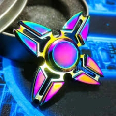 Fidget Hand Spinner Anti Stress Metal Multicolorido Os Raros - loja online