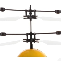 Kit 3 Mini Bolinha Voadora Emoji Brinquedo Infantil C/Sensor