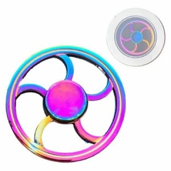 Imagem do Fidget Hand Spinner Anti Stress Metal Multicolorido Os Raros