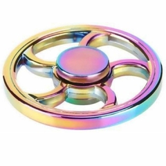 Fidget Hand Spinner Anti Stress Metal Multicolorido Os Raros