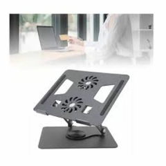 Suporte Dobrável Ergonômico Giratório P/Notebook Com Cooler - Nautapoint