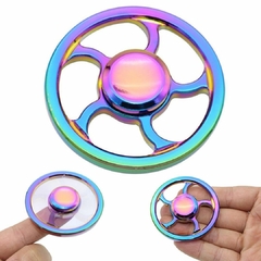 Fidget Hand Spinner Anti Stress Metal Multicolorido Os Raros - comprar online