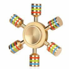 Fidget Hand Spinner Anti Stress Metal Multicolorido Os Raros - loja online