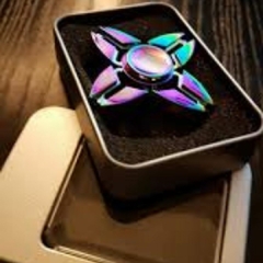 Fidget Hand Spinner Anti Stress Metal Multicolorido Os Raros