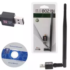 Imagem do Antena Adaptador Wireless Wi-fi Usb 2.0 600 Mbps Usb S/ Fio