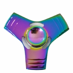 Fidget Hand Spinner Anti Stress Metal Multicolorido Os Raros - Nautapoint