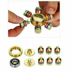 Fidget Hand Spinner Anti Stress Metal Multicolorido Os Raros
