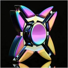 Fidget Hand Spinner Anti Stress Metal Multicolorido Os Raros na internet
