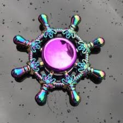 Fidget Hand Spinner Anti Stress Metal Multicolorido Os Raros na internet