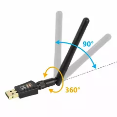 Antena Adaptador Wireless Wi-fi Usb 2.0 600 Mbps Usb S/ Fio - comprar online