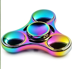 Imagem do Kit 4 Fidget Hand Spinners Metal Multicoloridos Dos Raros